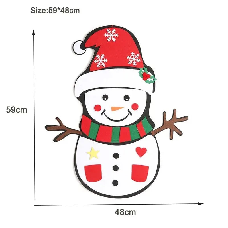 DIY Felt Christmas Tree - Detachable Ornaments Craft Kit