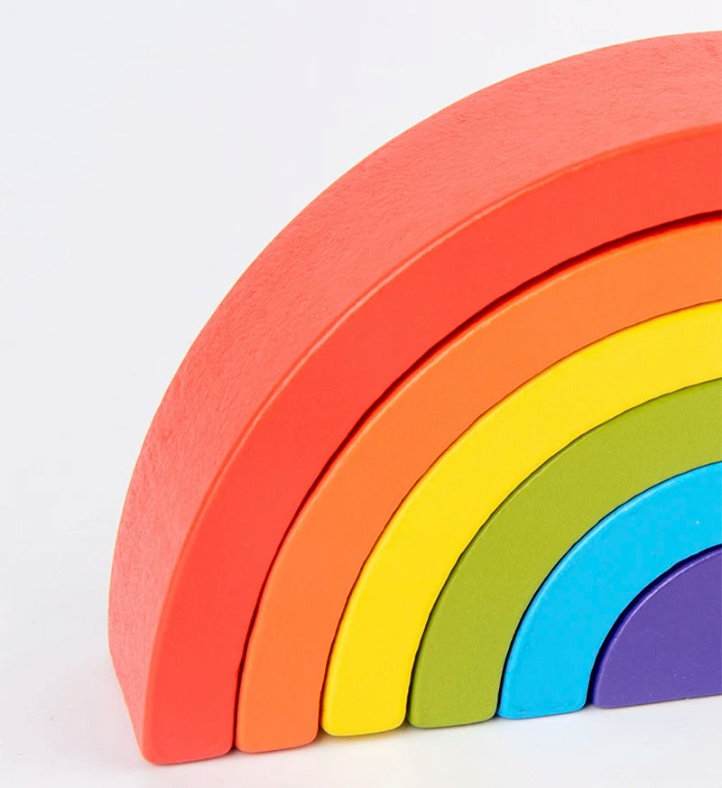 Wooden Rainbow Stacker – Creative Balance Toy