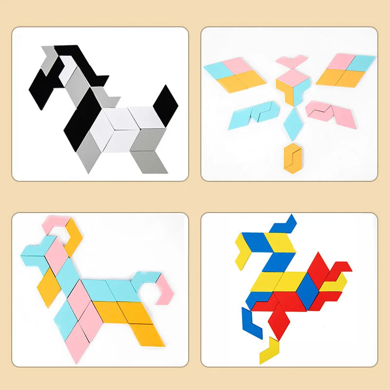 Tangram Math Shape Board