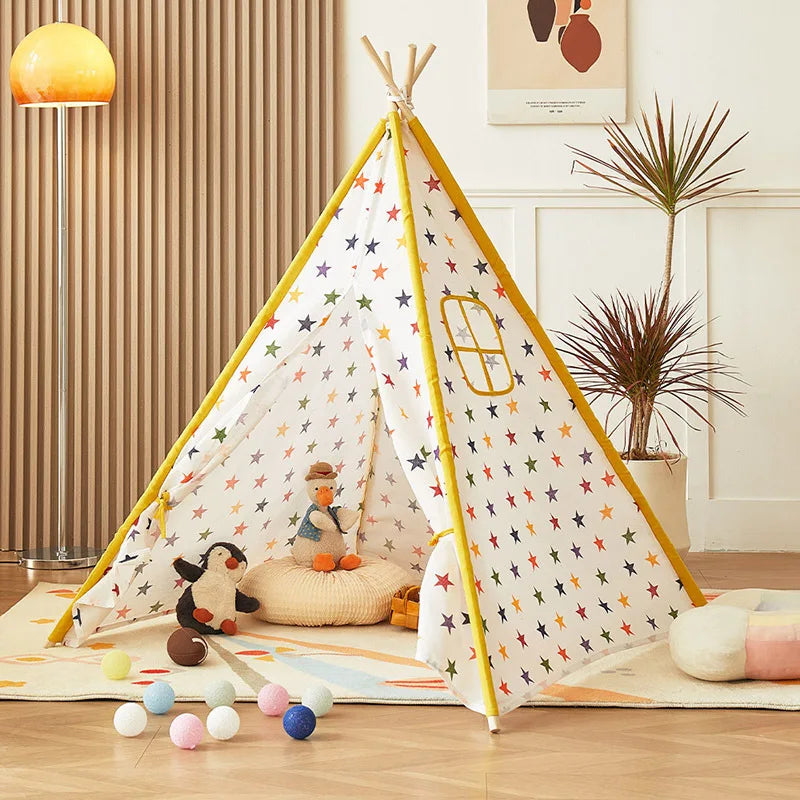 Kids Play Tent Tipi - Indoor & Outdoor Playhouse for Imaginative Adventures