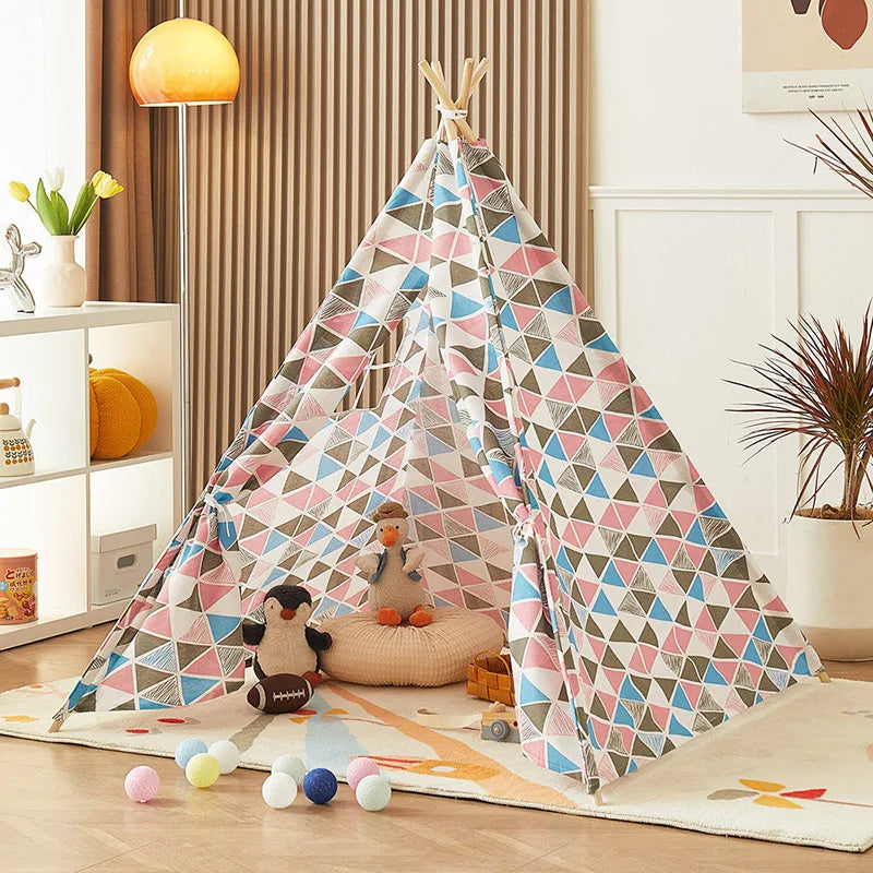 Kids Play Tent Tipi - Indoor & Outdoor Playhouse for Imaginative Adventures
