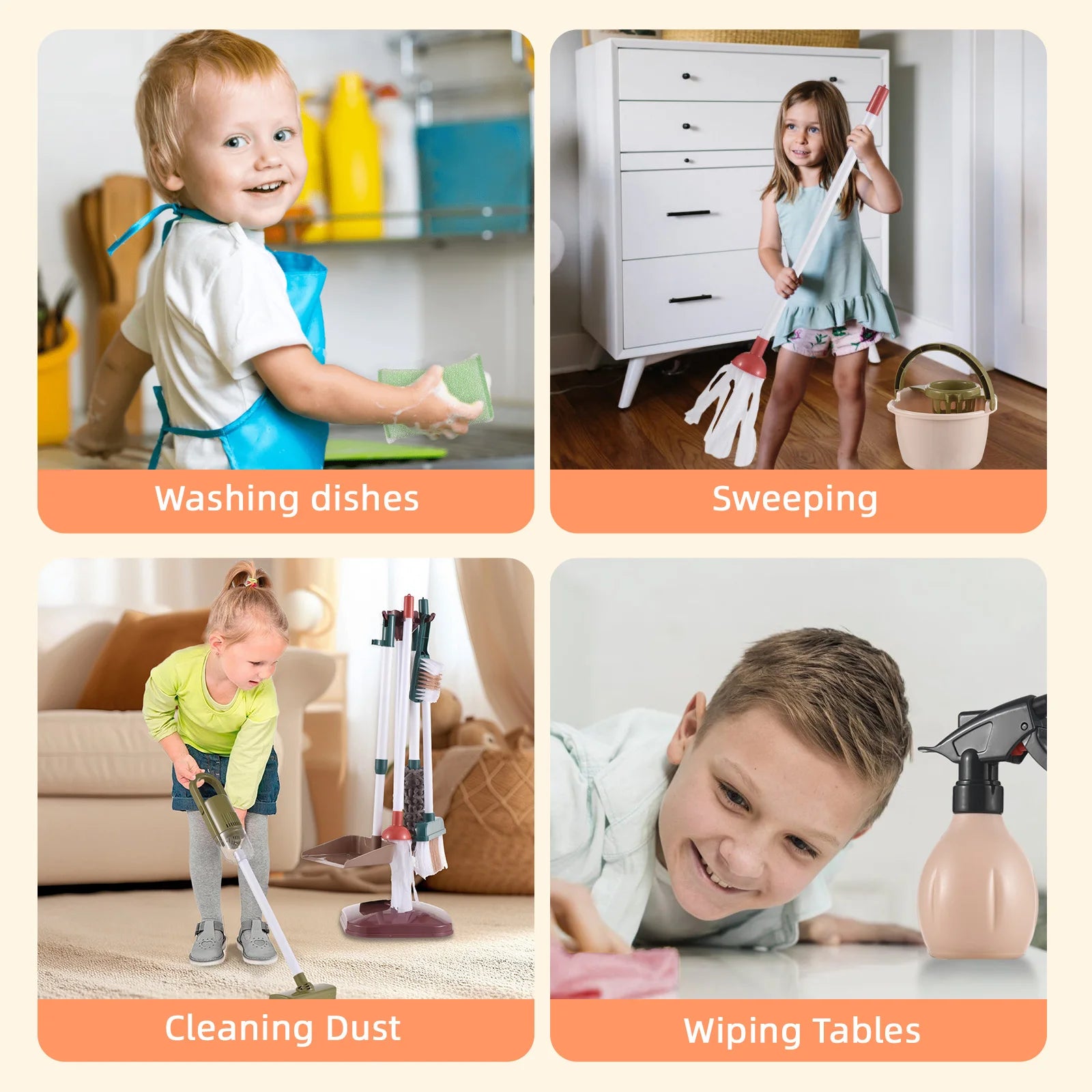 Toddler Cleaning Play Set