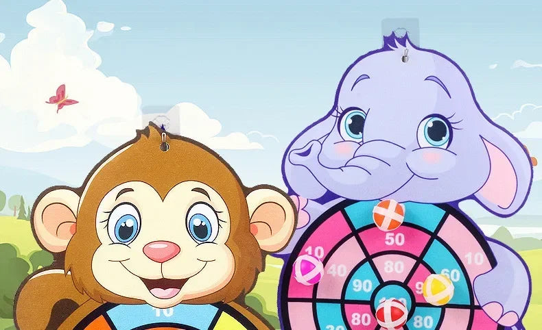 Sticky Ball Dart Board – Safe Indoor Target Game for Active Play