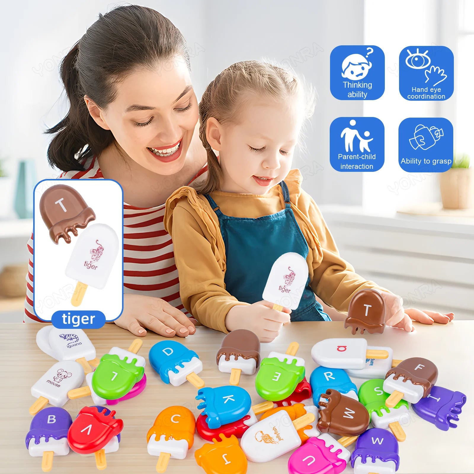 Ice Cream ABC Matching Game