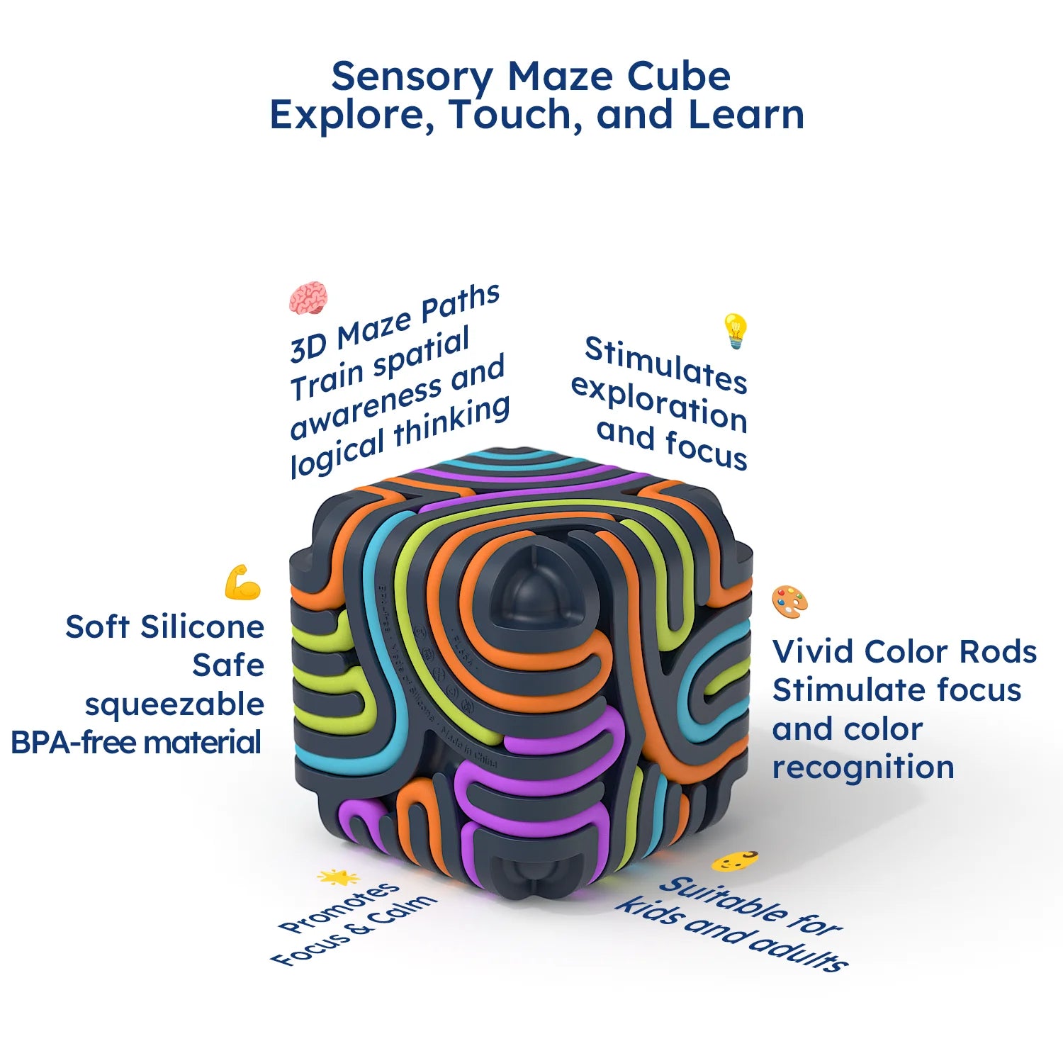 Silicone Sensory Rods Ball