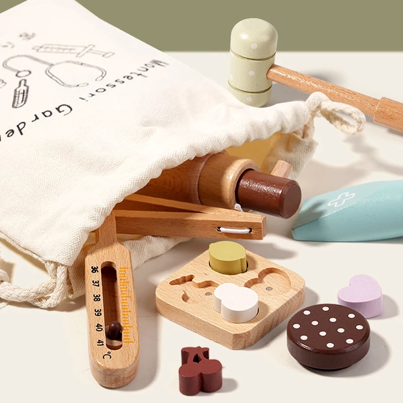 Wooden Doctor Play Set