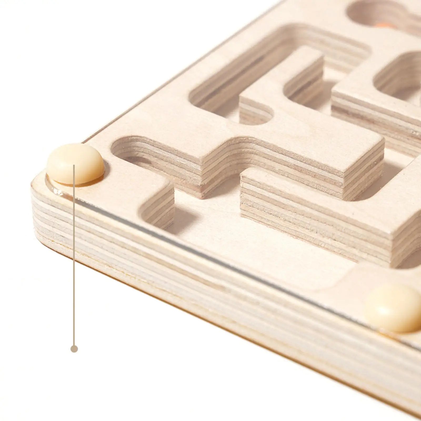 Wooden Marble Labyrinth Game