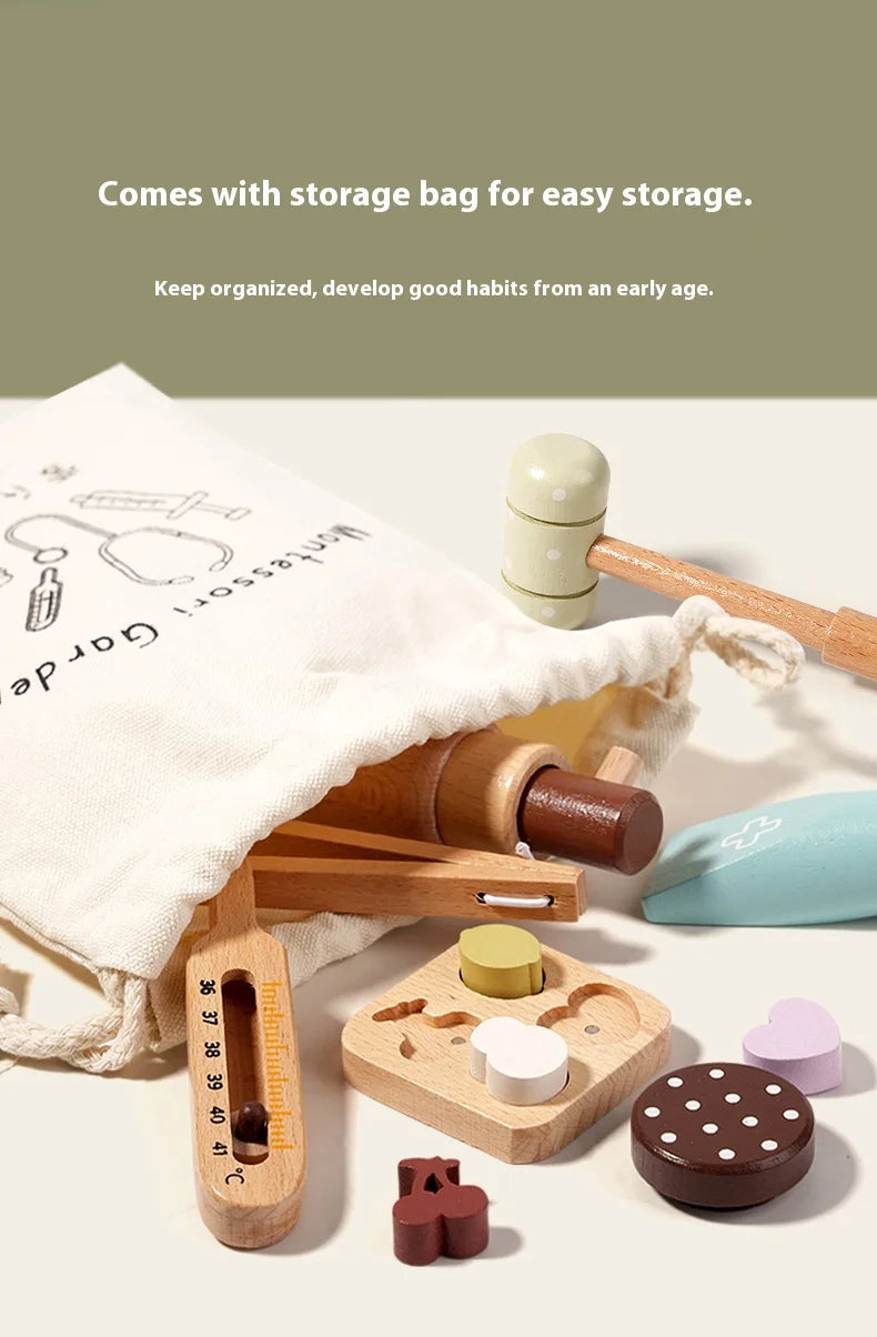 Wooden Doctor Play Set