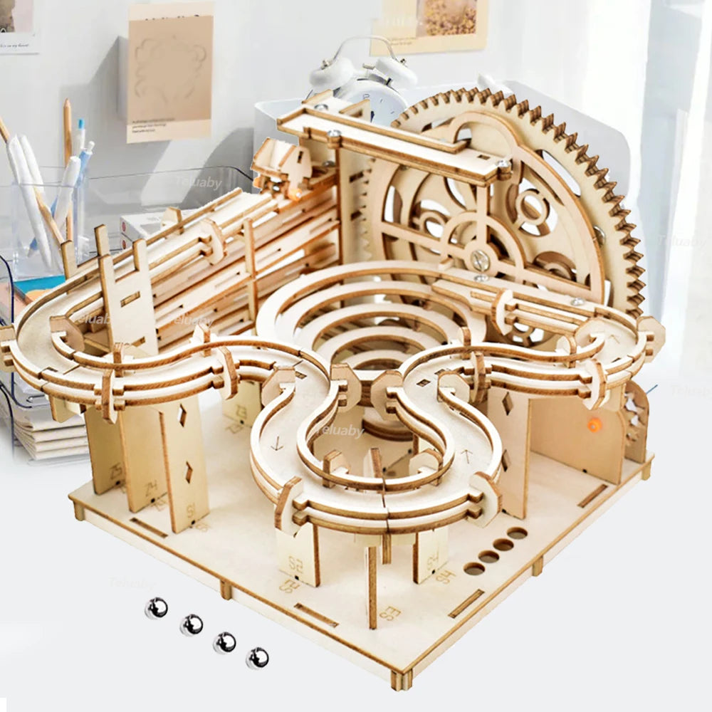 Wooden Marble Run Model