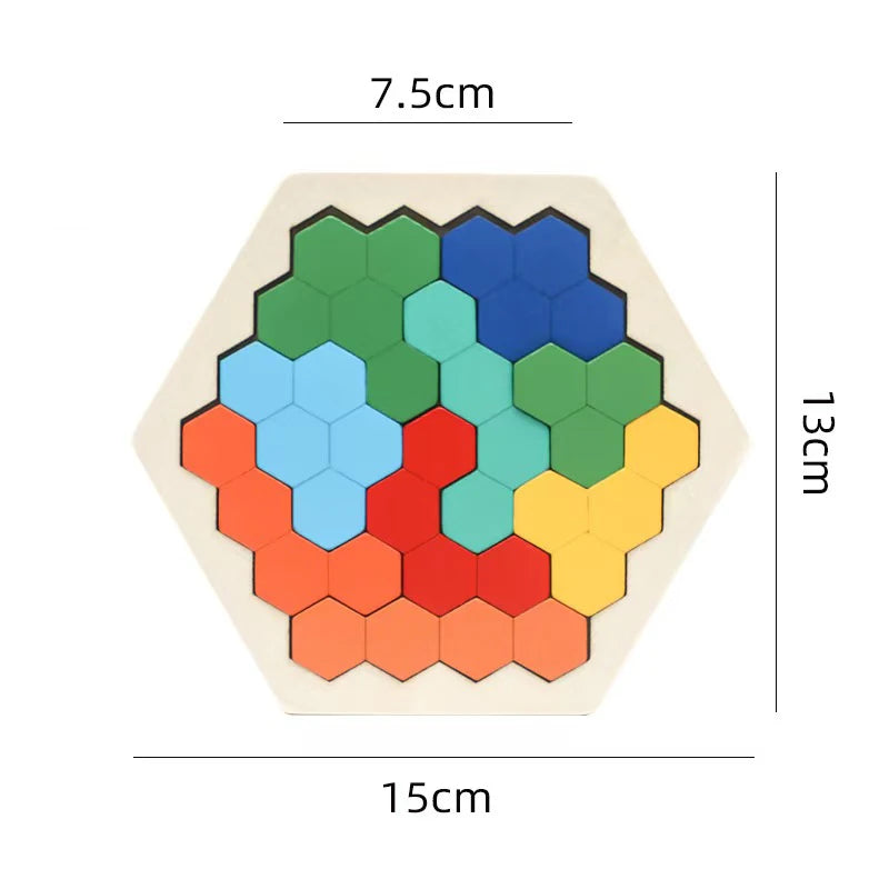 Hexagon Honeycomb Tangram