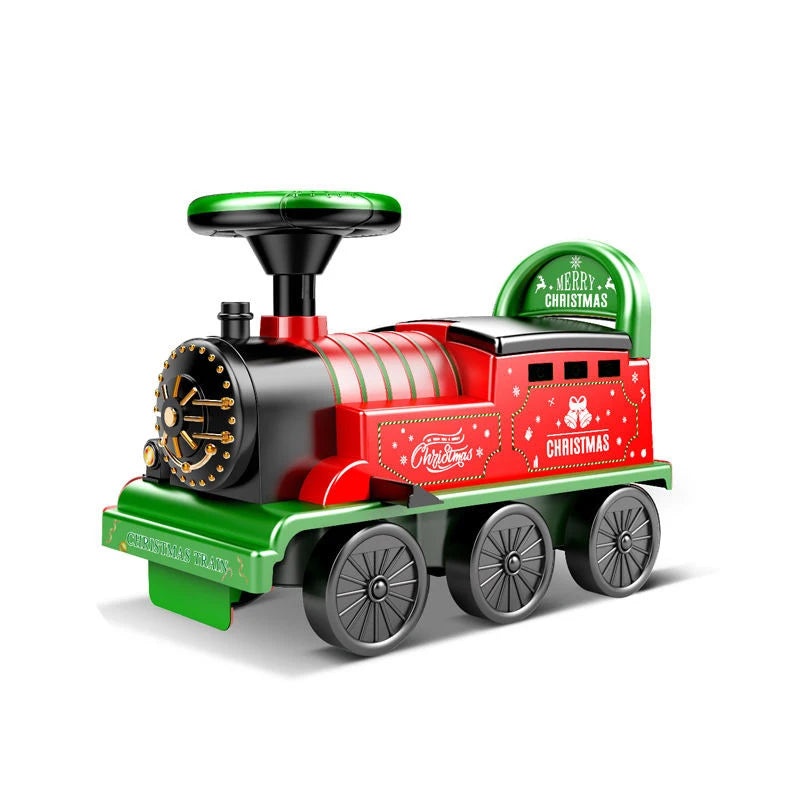 Christmas Ride-On Train with Track - Musical Light-Up Gift