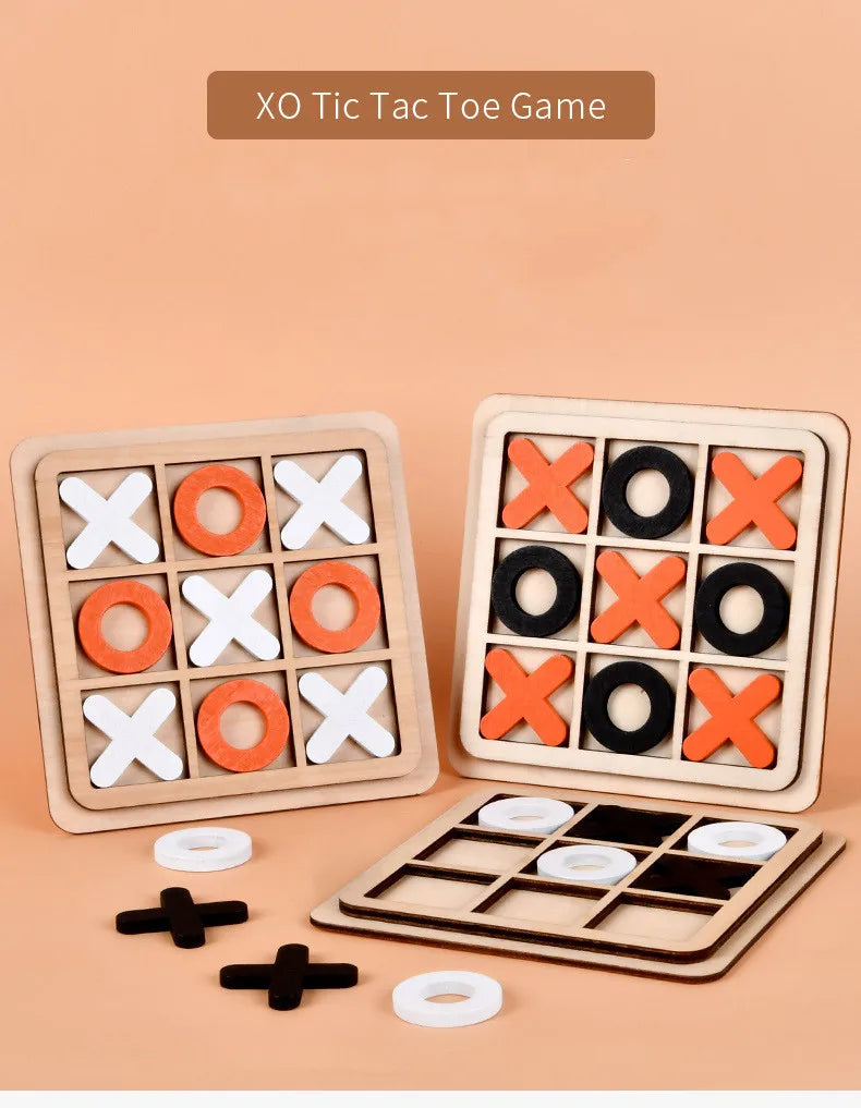 Wooden Tic-Tac-Toe Game