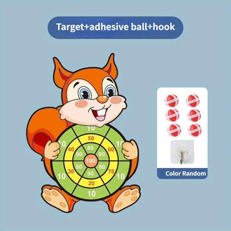 Sticky Ball Dart Board – Safe Indoor Target Game for Active Play