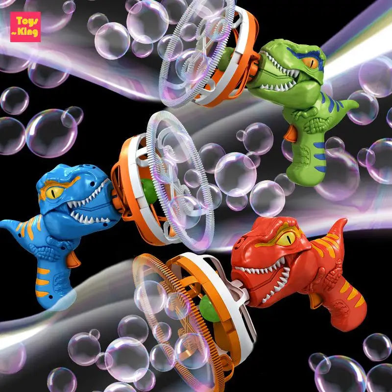 Dinosaur Bubble Gun – Electric Automatic Bubble Blaster for Kids