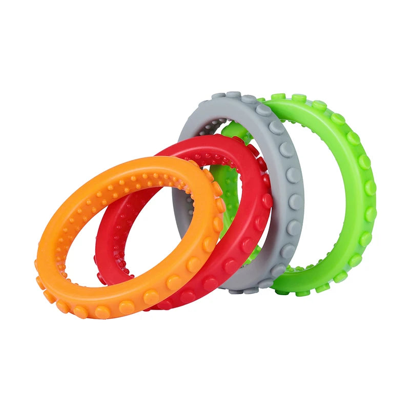 Silicone Teething Wrist Rings