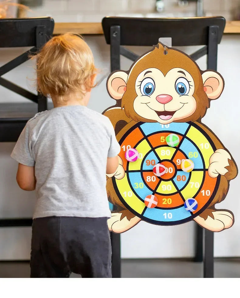 Sticky Ball Dart Board – Safe Indoor Target Game for Active Play