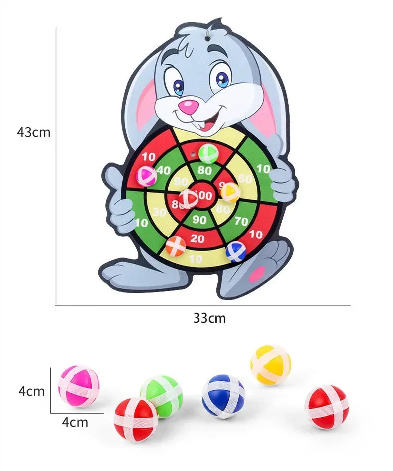 Sticky Ball Dart Board – Safe Indoor Target Game for Active Play