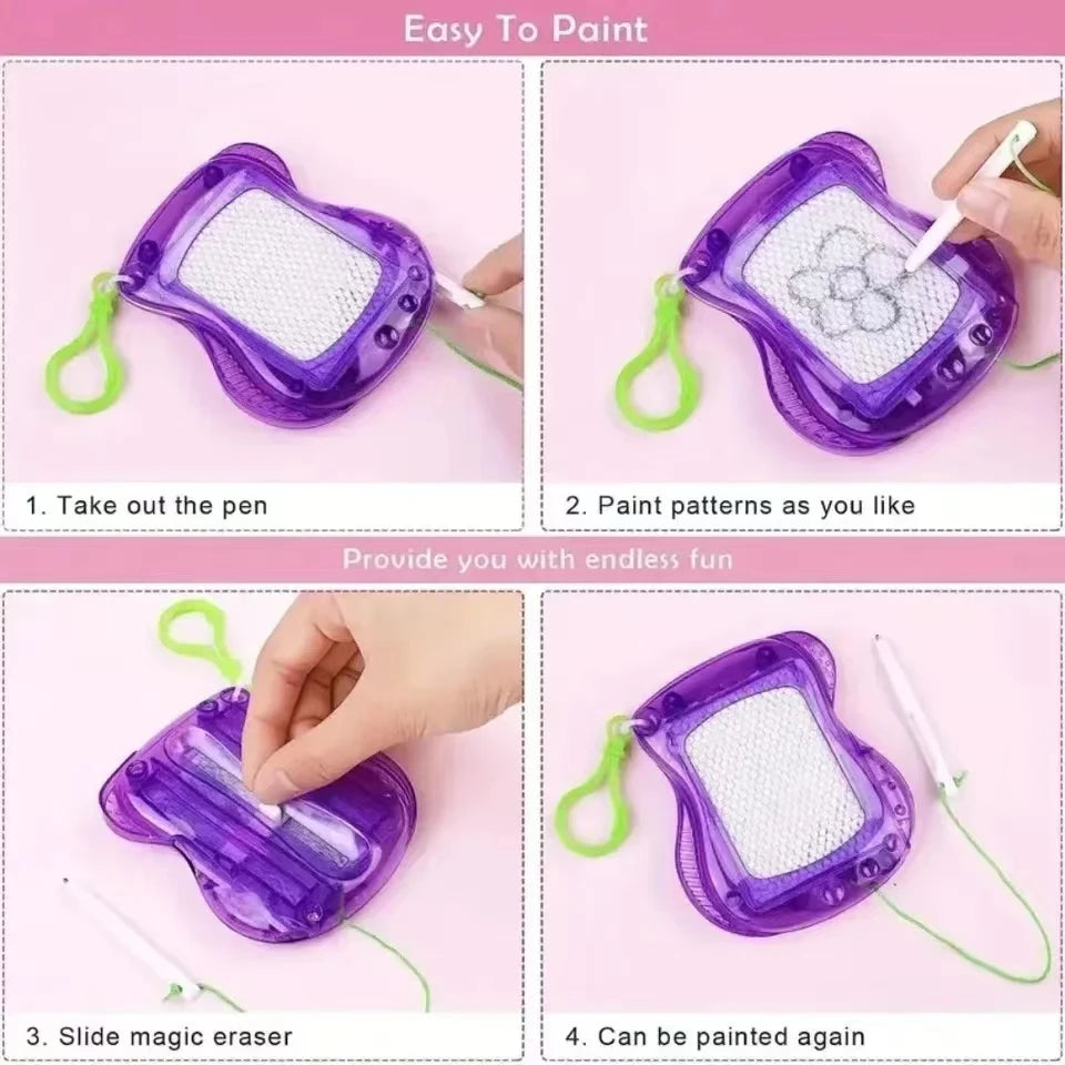 Mini Magnetic Drawing Board with Clip