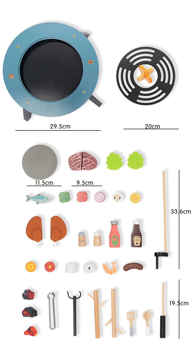Pretend BBQ Cooking Set