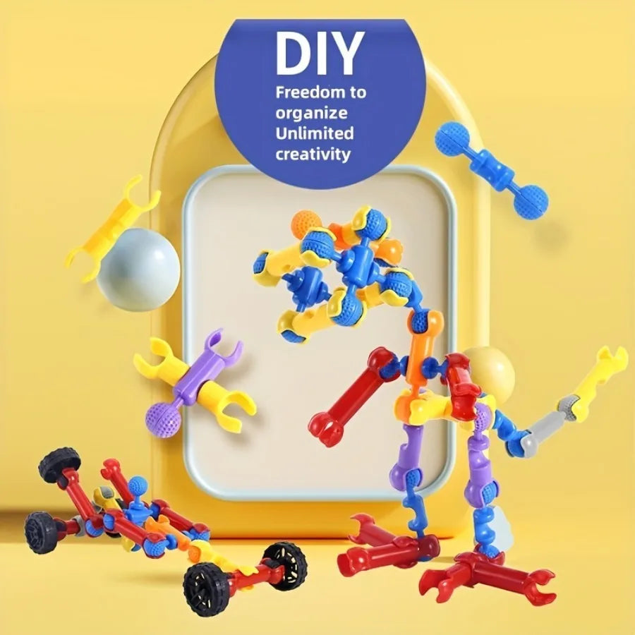 Creative STEM Building Blocks - 18+ Models Construction Set