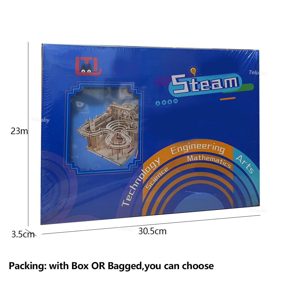 Wooden Marble Run Model