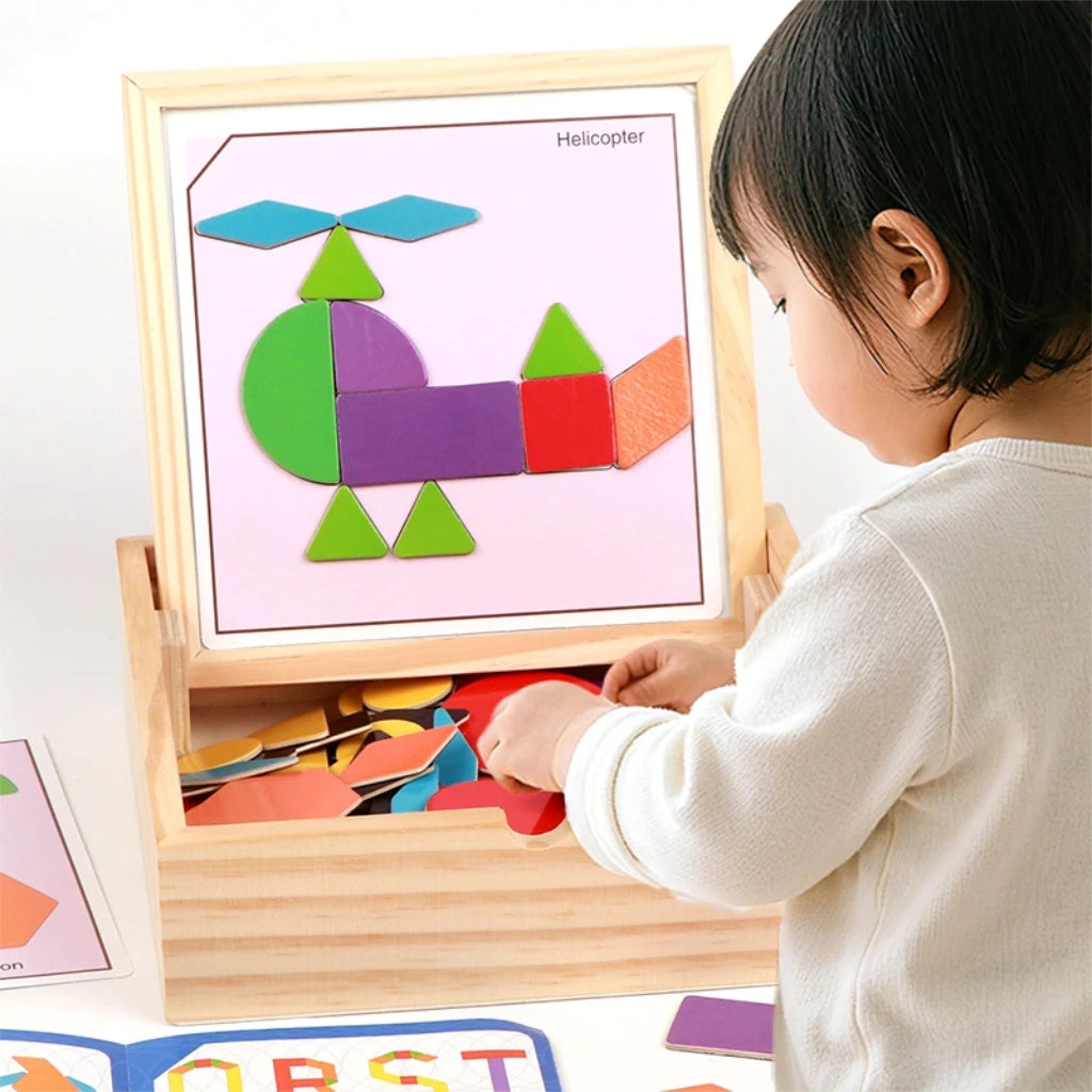 Magnetic Picture Puzzle Blocks