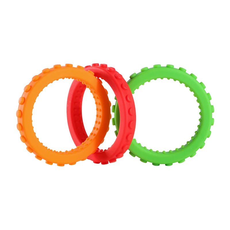 Silicone Teething Wrist Rings