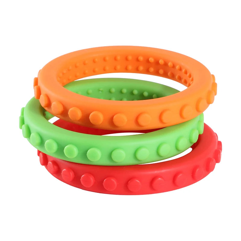 Silicone Teething Wrist Rings