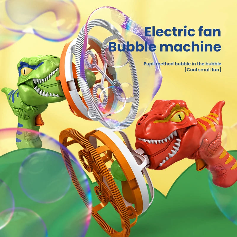 Dinosaur Bubble Gun – Electric Automatic Bubble Blaster for Kids