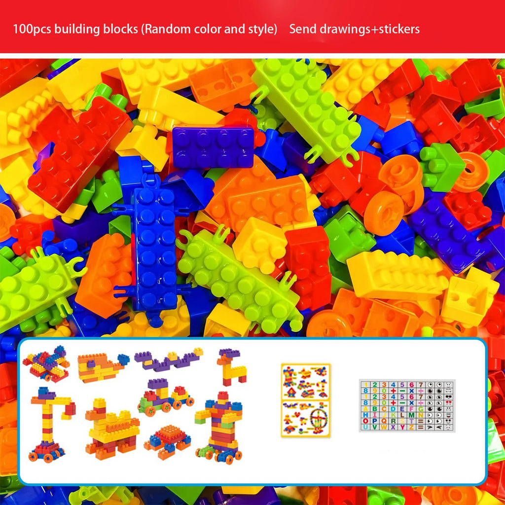 Large Building Blocks Set - 100 Pieces