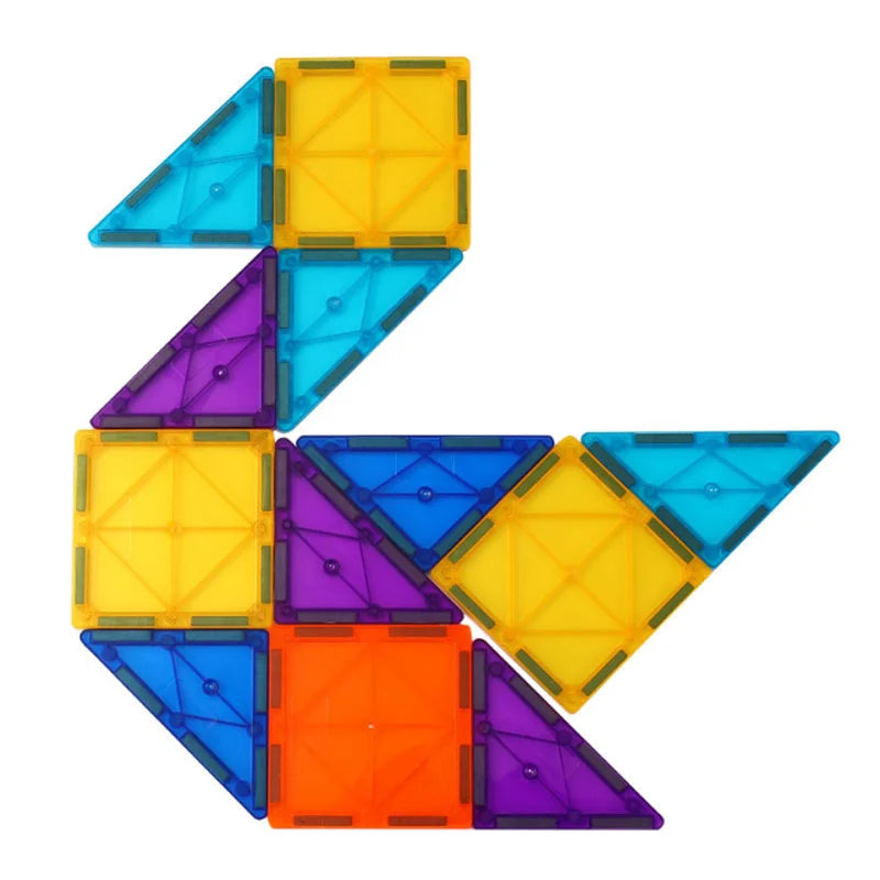 Magnetic Building Tiles - STEM Learning Blocks for Creative Play