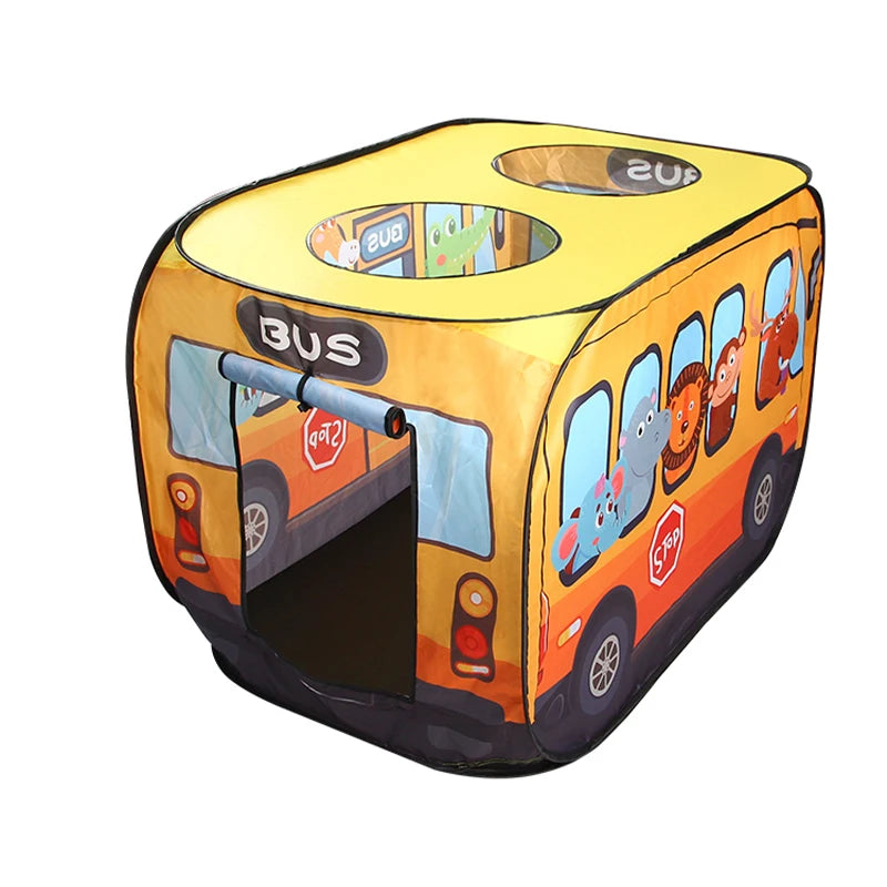 Pop-Up Play Tent - No Assembly Foldable Playhouse for Indoor & Outdoor Fun