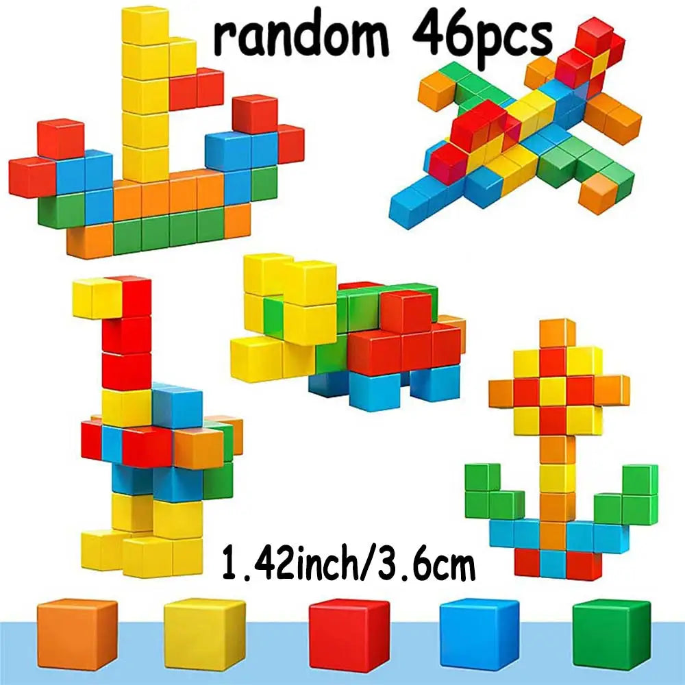 Mini Magnetic Building Tiles - 1.42" STEM Learning Blocks