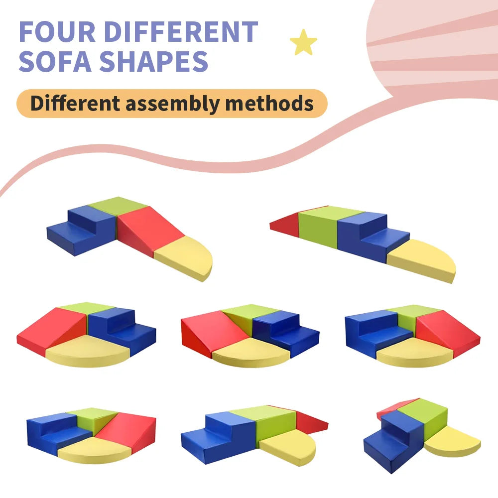 Kids Soft Foam Play Climbing Blocks Set