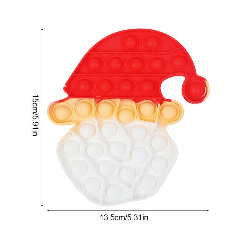 Christmas Pop Fidget Toy - Santa & Tree Sensory Stress Relief