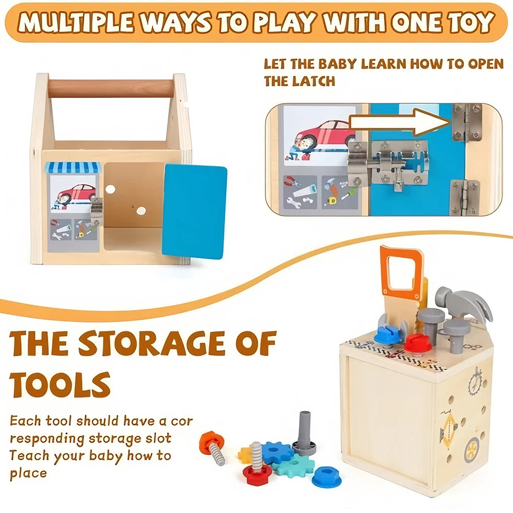 Wooden Tool Bench Set