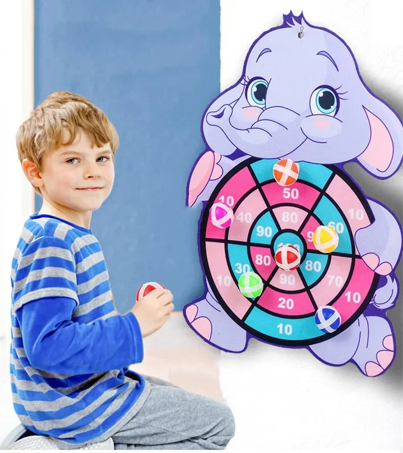 Sticky Ball Dart Board – Safe Indoor Target Game for Active Play