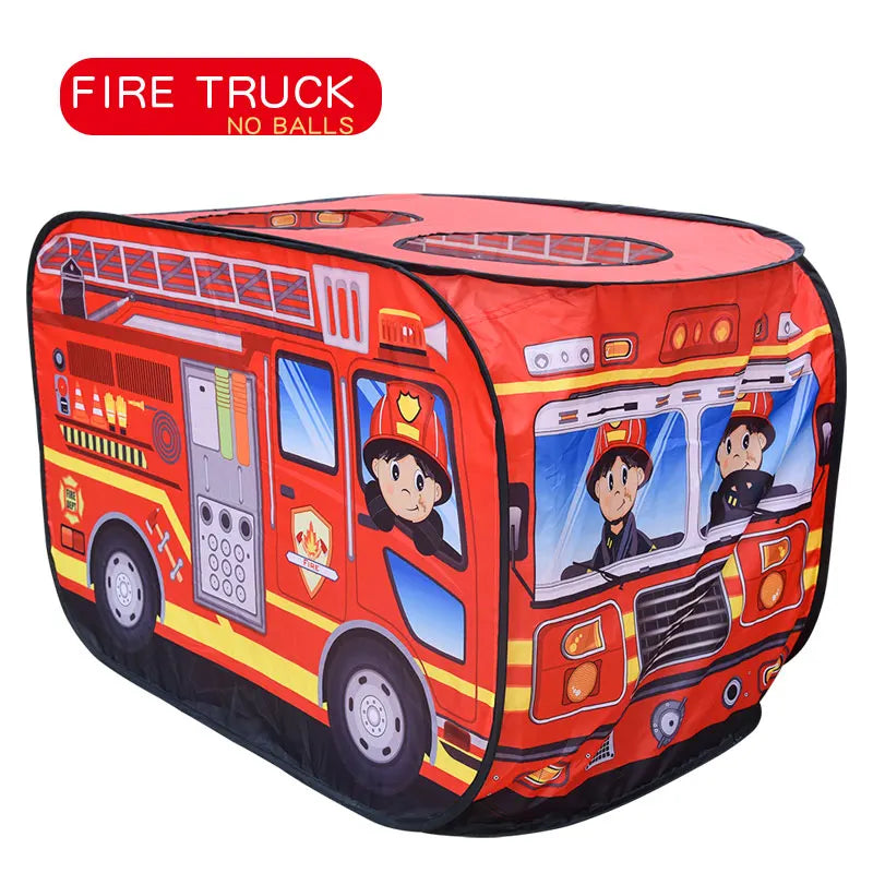 Fire Truck Play Tent with Sunroof