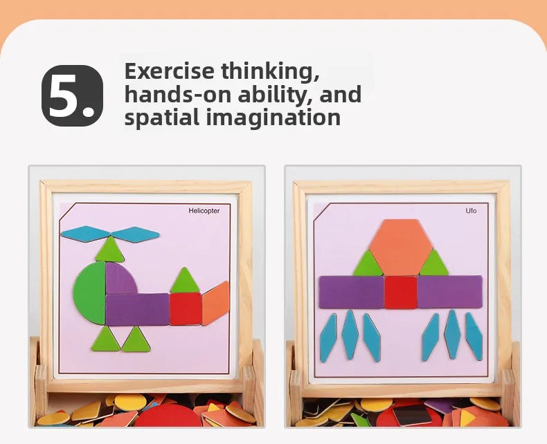 Magnetic Picture Puzzle Blocks