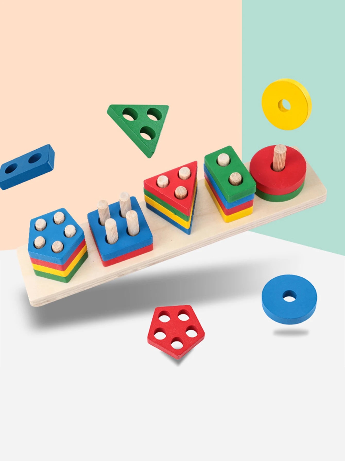 Wooden Sorting Stacking Toy