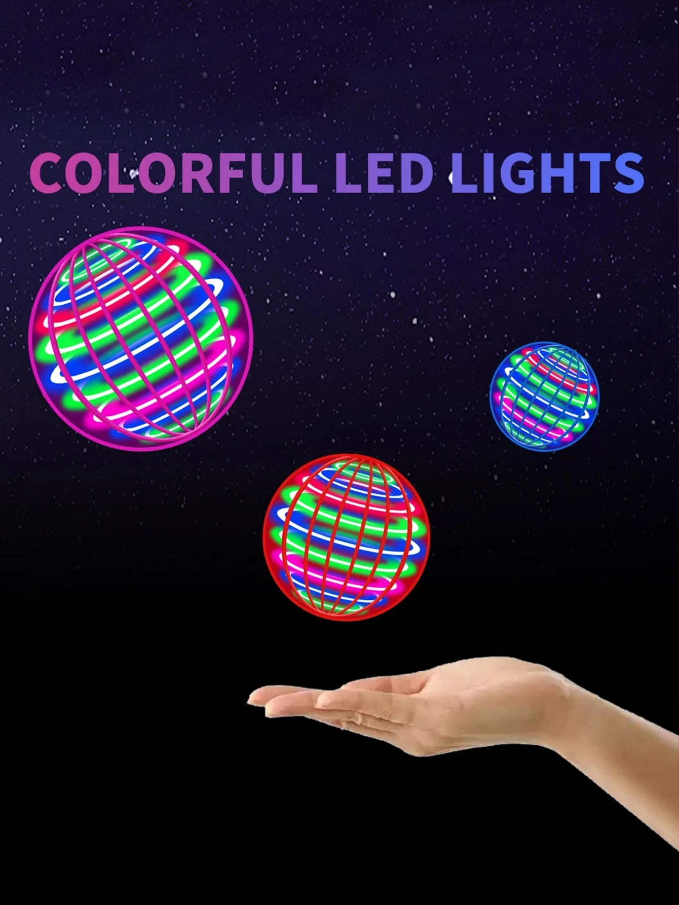 Gravity-Defying Flying Ball - LED Magic Boomerang Toy