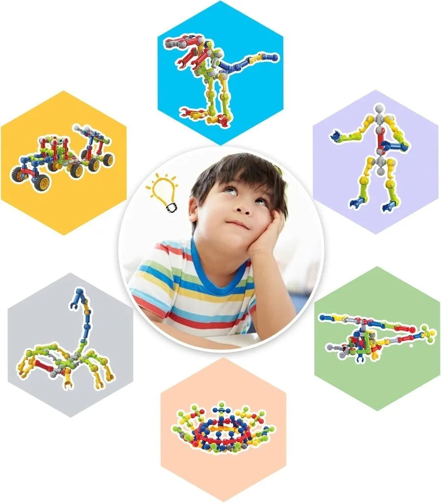 Creative STEM Building Blocks - 18+ Models Construction Set