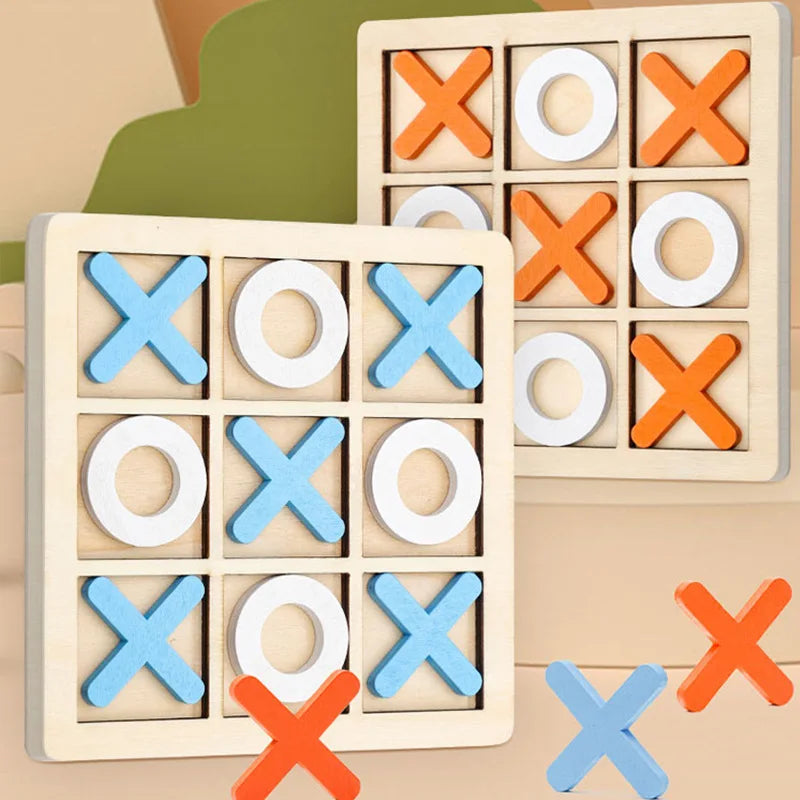 Wooden Tic-Tac-Toe Game