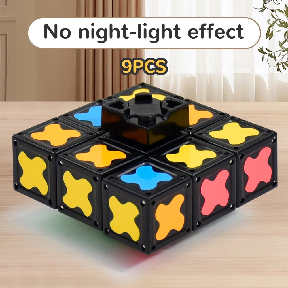2-in-1 Magnetic Fidget Spinner & Cube - Transformable Stress Toy