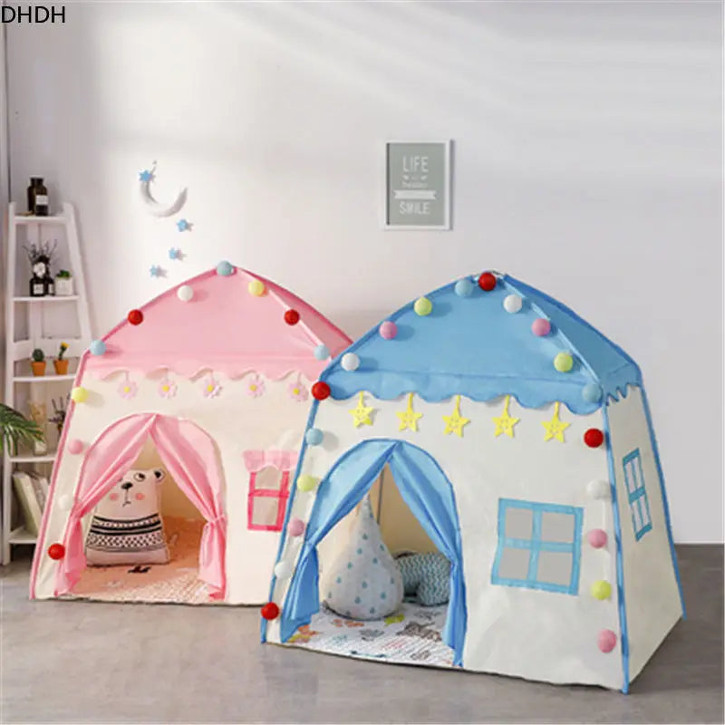 Princess Castle Tipi Tent - Foldable Indoor & Outdoor Playhouse