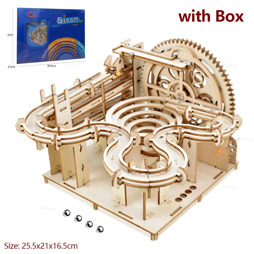 Wooden Marble Run Model