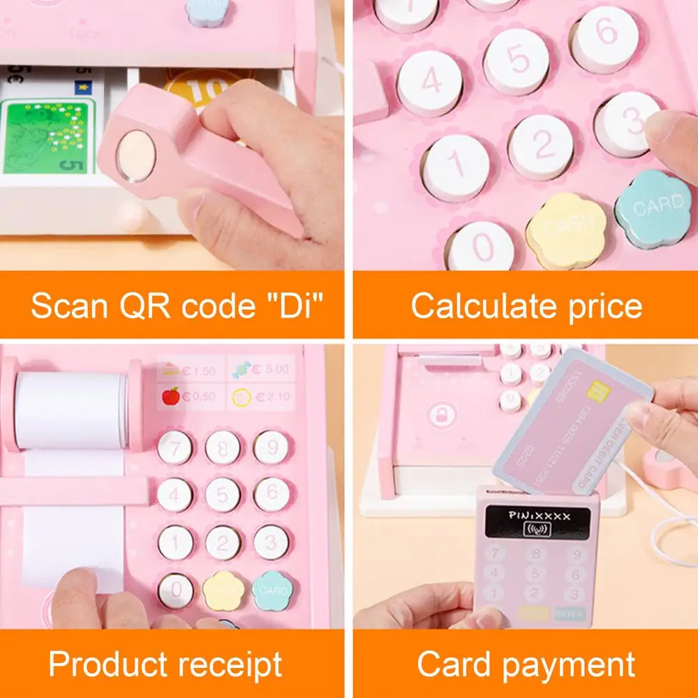 Wooden Kids Cash Register