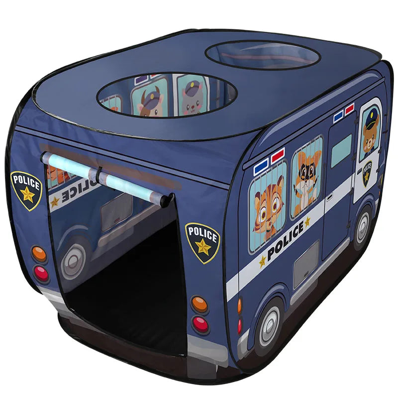 Pop-Up Play Tent - No Assembly Foldable Playhouse for Indoor & Outdoor Fun