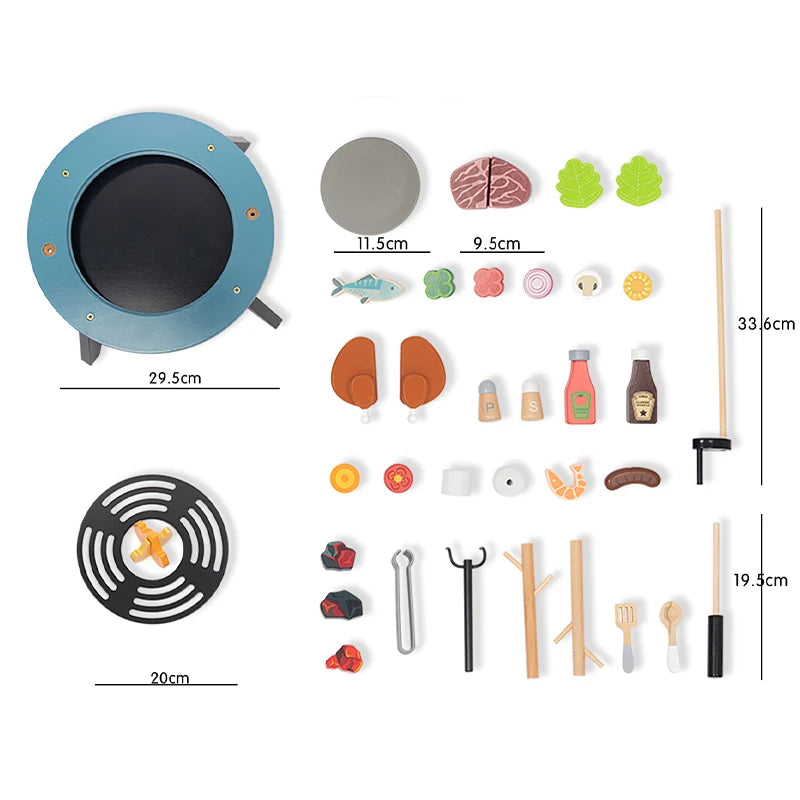 Pretend BBQ Cooking Set