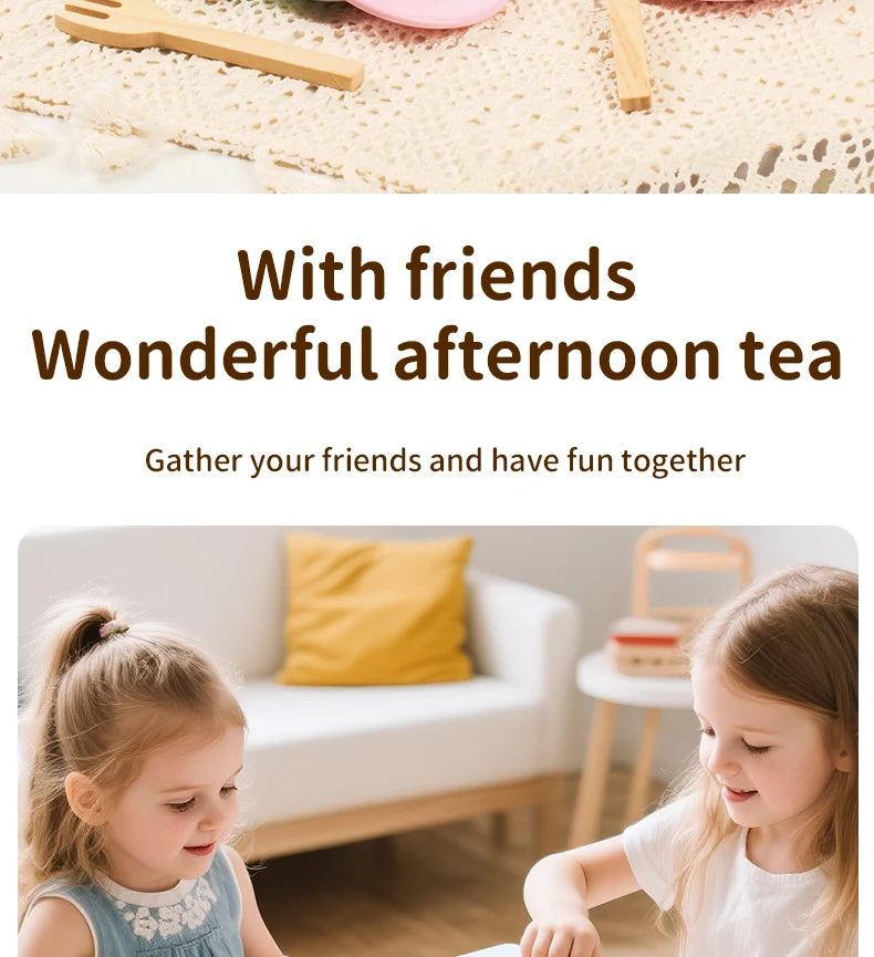 Wooden Pretend Tea Set